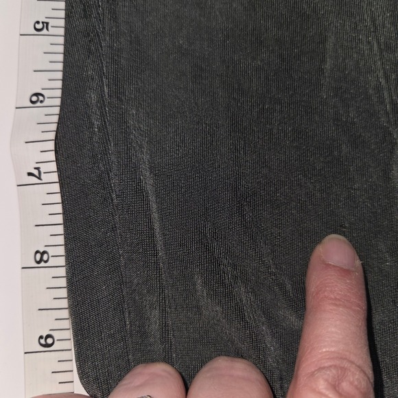 Chicos 2 Travelers Pants Womens 12 Olive Green Acetate Spandex Wide Leg Slinky - Picture 7 of 8